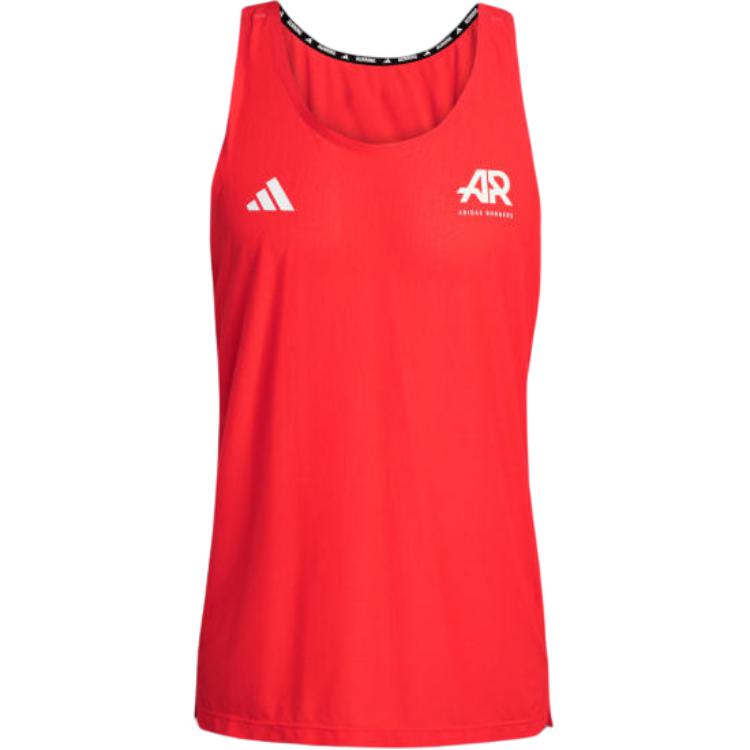 

Adidas Sleeveless Logo Round Neck Vest Men Tops Red JD7775 M
