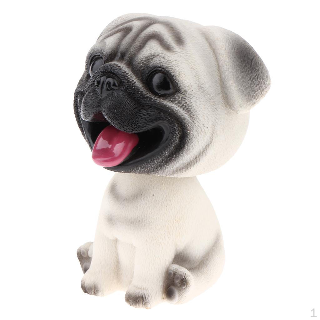 Animal Figurine Head Shaking Dog Decor For