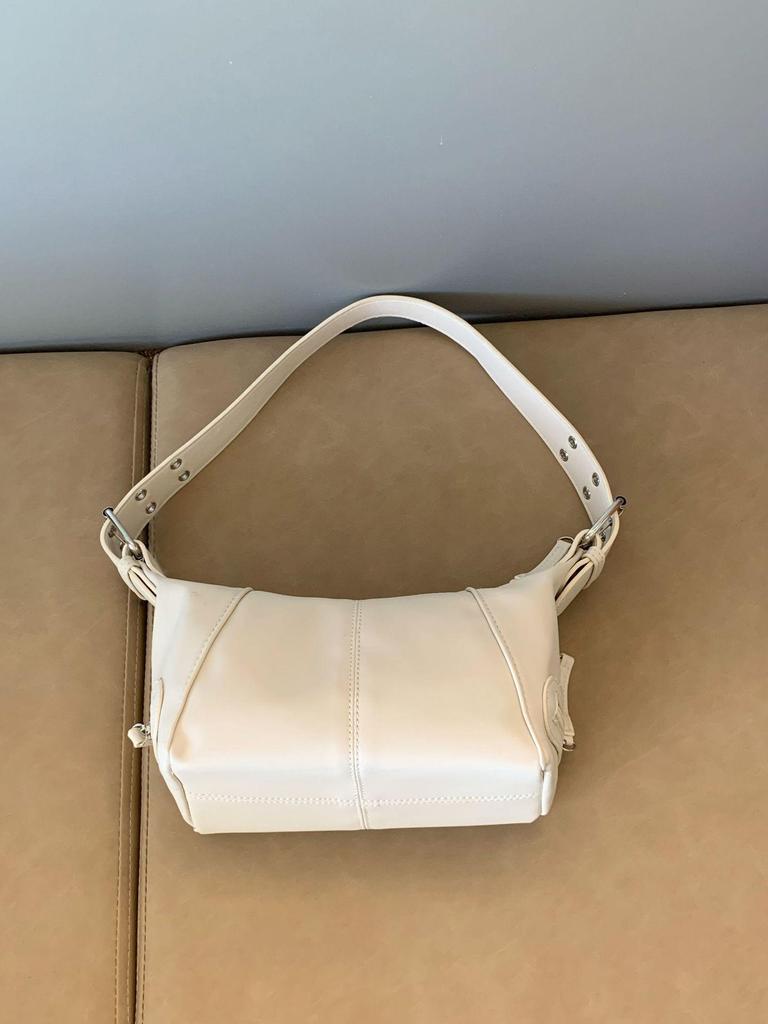 Cool Girl Retro Leather Shoulder Handbag with Zipper - 2025 Design