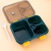 Lunchbox For Kids Food Grade Lunchbox Container 4 Compartments Lightweight Leakproof Sauce Container Lunch Box With Lockable Lid