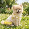 Comfortable Dog Princess Dress 3D Floral Dog Vest Cute Puppy Summer Dress  Outdoor Activities
