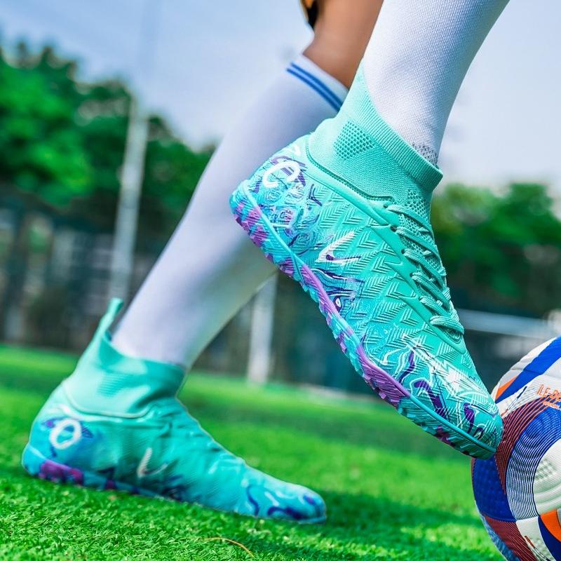 Size 34-46 Men/Women's Camouflage Football Boots Rubber Soft Sole Short Nail Artificial Turf Youth Children Football Shoes