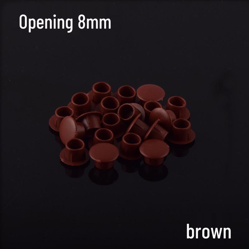 Round Plastic Hole Plugs for Cabinets and Wardrobes - Decorative Dustproof Screw Covers