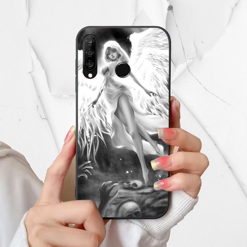 Phone Cover For Huawei P30 Lite Silicone Case MAR-LX1A Fashion Painted Shockproof Soft Fundas For Huawei Nova 4e Coque P30Lite