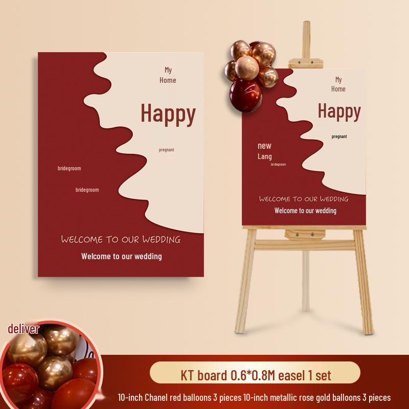 Wedding Ceremony Welcome Sign - Directional KT Board Decor