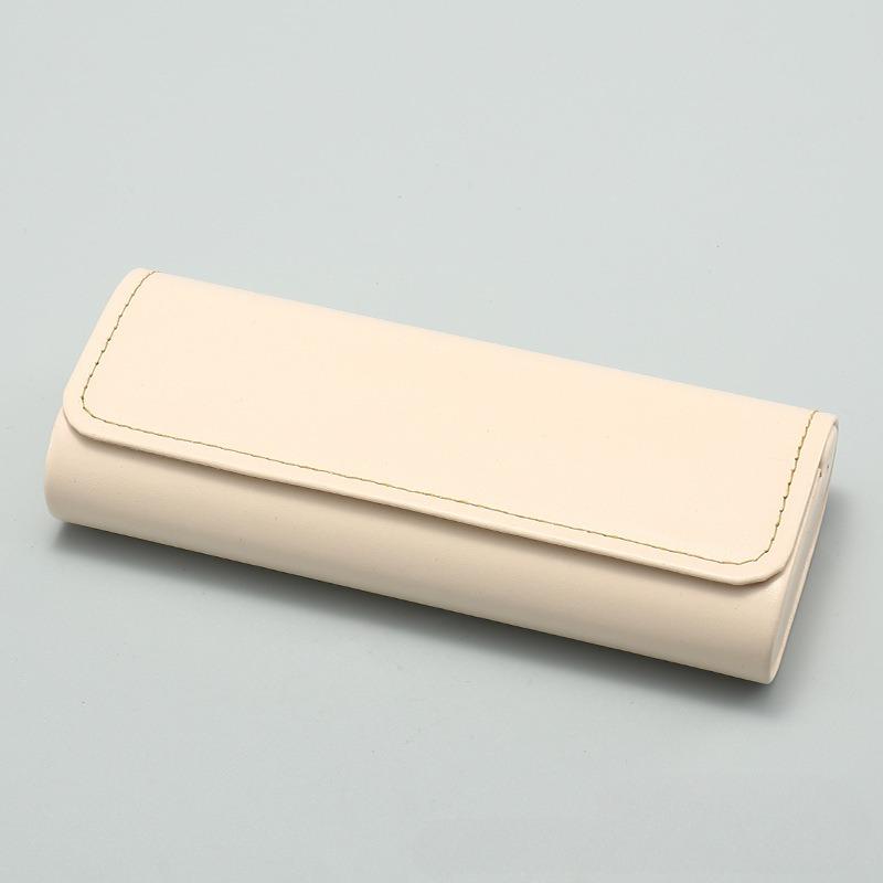 Vintage PU Leather Glasses Case Portable Men Women Glasses Storage Box Anti-Pressure Eyeglasses Bag Accessories