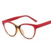 Fashion Stylish Eyeglasses Women Cat Eye Shape Blue Light Blocking Glasses for Women European American Decorative Glasses