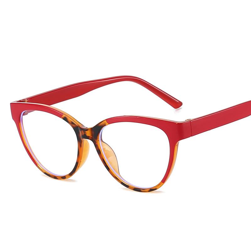 Fashion Stylish Eyeglasses Women Cat Eye Shape Blue Light Blocking Glasses for Women European American Decorative Glasses