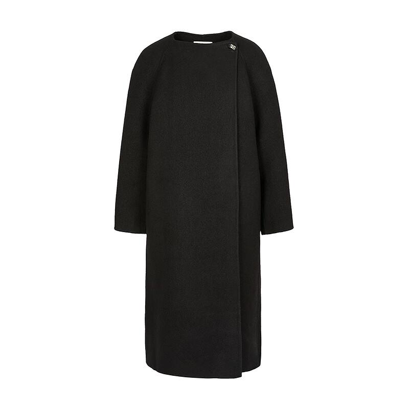 LESS 2025 Winter Double-Sided Long Wool Coat