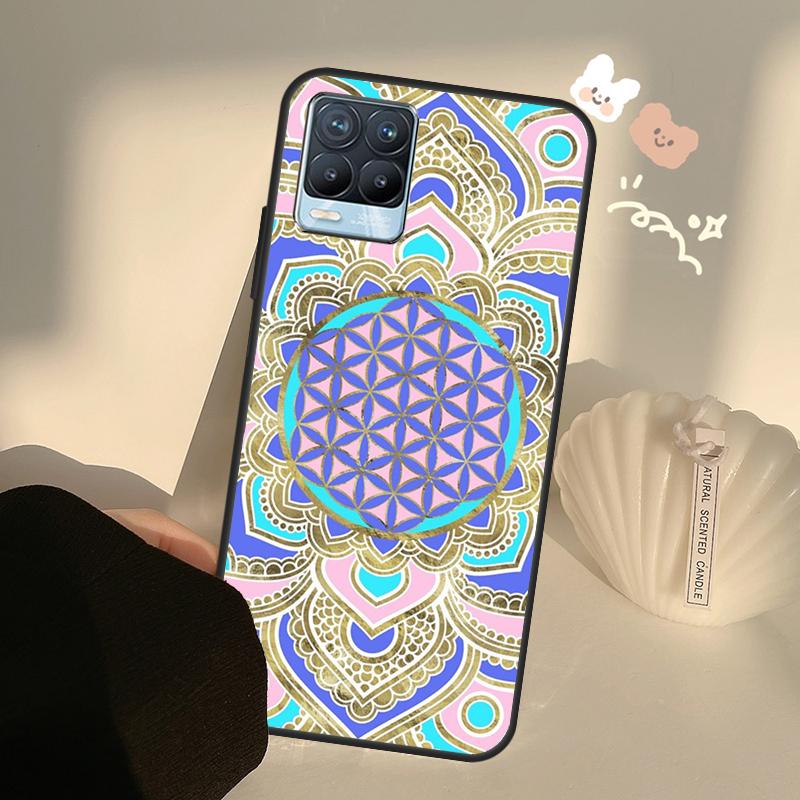 

Чехол «Цветок жизни в лотосе, пастельное золото» для Realme GT Neo 2 3 Master 9i 8i 8 9 Pro Plus для OnePlus 10 Pro 9 9R Nord2 Realme C3