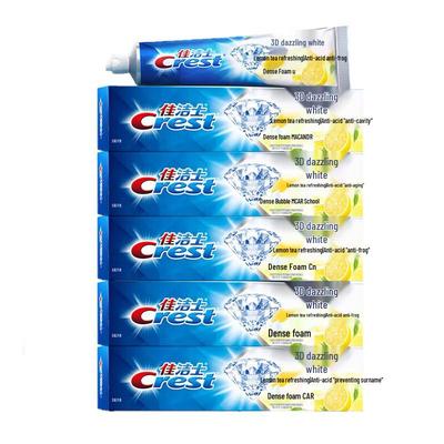 Crest 3D White Lemon Tea Fresh Toothpaste, 5-Pack