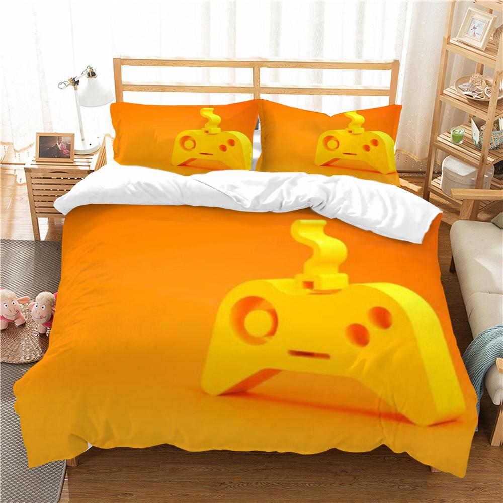 Home Textiles Bed Set 3D Gamepad Print Pillowcase Comfortable Comforter Duvet Covers Microfiber
