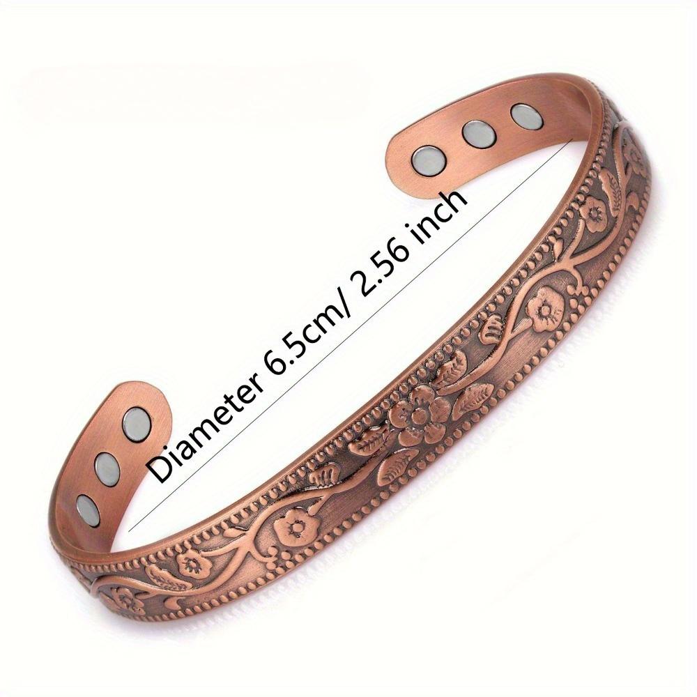 Retro Floral Bracelet & Ring Set - Resort-style elegant jewelry gift for women.