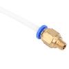 PTFE Tubing Kit 4pcs 1.75mm 3D Printer Parts 3D Printer Supplies Printing Accessories with 6pcs PC4-M6 and 6pcs PC4-M10 Connectors for Bowden Extruder