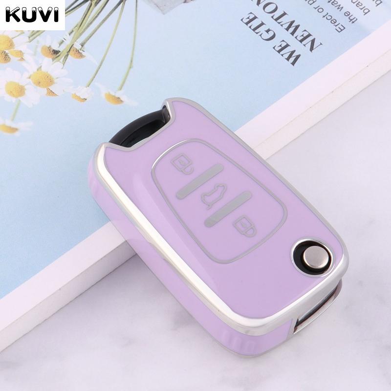 Tpu Car Flip Key Case Cover Shell Fob For Hyundai I20 I30 Ix20 Ix35 Elantra Accent For Kia Sportage Rio 3 Soul Optima Ceed K5 K2