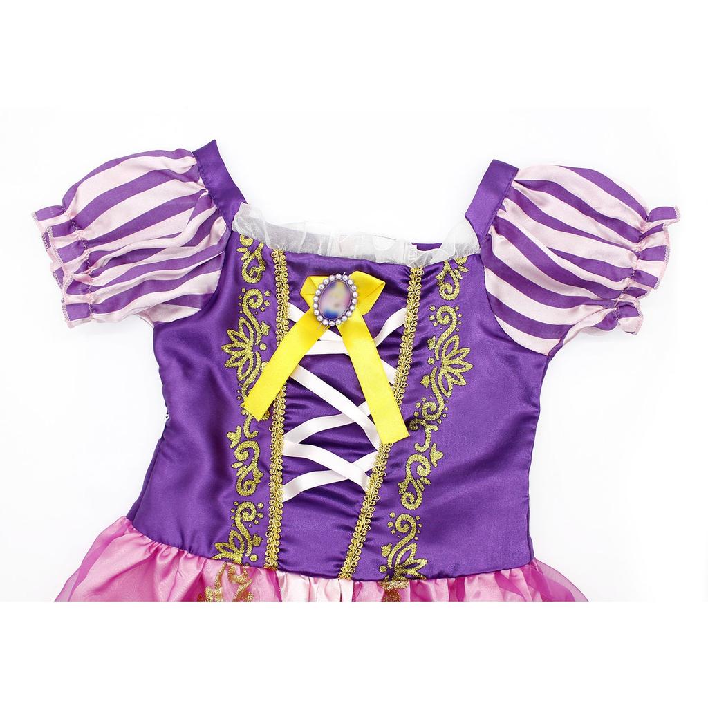 Rapunzel Carnival Costume 5-6 Years 120cm 3 Accessories Purple Pink Children Role Play Dress for Halloween Christmas Children's Day