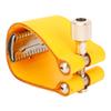 Saxophone Mouthpiece Ligature Fastener Artificial Leather Adjustable Tenor Sax Ligature Fastener Yellow