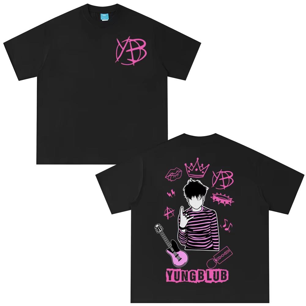 

Singer Yungblud IDOLS Fashion Graphics Tshirt Unisexs WoUINISEX Loose Casual Tshirts Cotton Harajuku Hiphop Tshirts Fan Gifts Tops 3XL