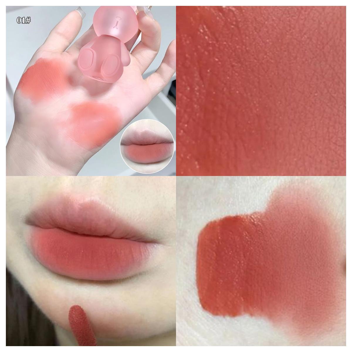 

Gege Bear Rabbit Lip Glaze, матовая бархатная глина для губ, стойкая цветная невысыхающая помада