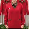 Camicia Base Plaid Finto Due Pezzi da Donna Primavera e Autunno Camicia a Maniche Lunghe Colletto Largo per Top Casual da Mamma