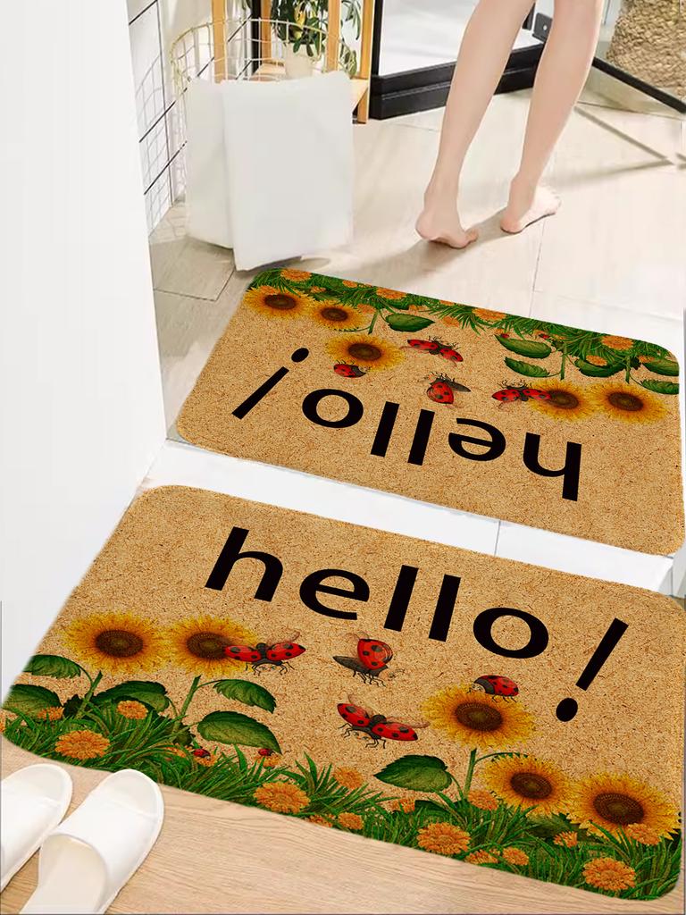 1pc Entrance Doormat, Dirt Resistant Door Mat, Room Decor, Indoor Outdoor Entrance Mat, Non-Slip Area Mat, Bathroom Mat Carpet