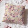 Solid Color Patchwork Floral Cushion Cover Premium Comfort Reversible Pillow Cove Two in One Design for Any Room  Car Interior