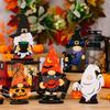 Wooden Delightful Gnome Ghost Accents Ideal For Halloween Home Decoration Style And