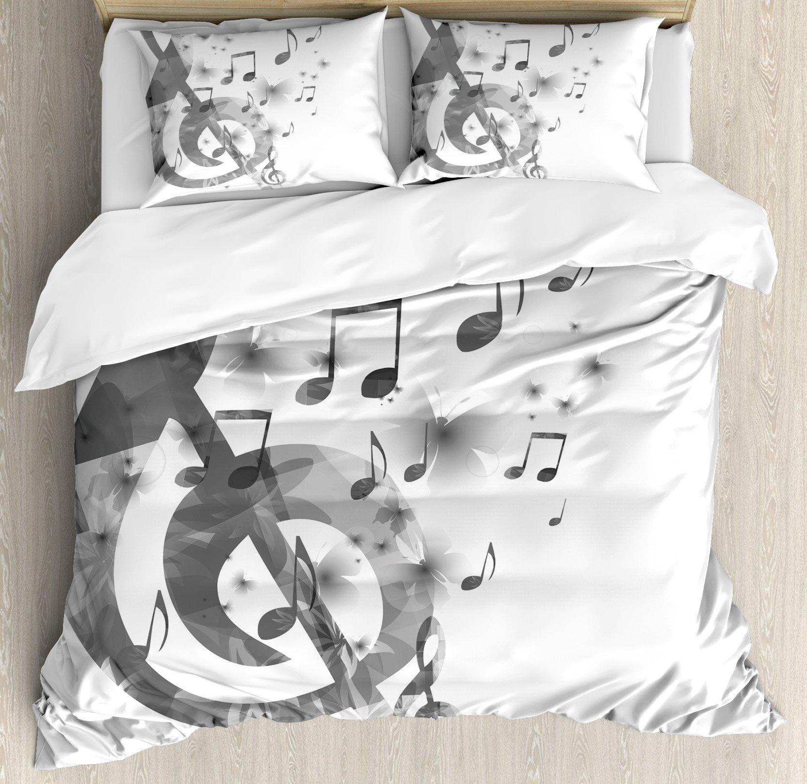 

Comforter Black White Piano Keys Musical Symbols 3D Printed Bedding Set Cozy King Queen Twin Size Birthday Gift Bedroom Decor Comforter (quilt)-EU Single(135*200cm)3pcs