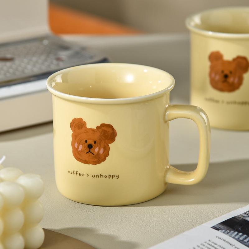 Retro Kaffeetasse Keramik Deckelloser Becher Mundspülbecher Haushalt Mädchen Hoch Aussehend Kinder Wasserbecher