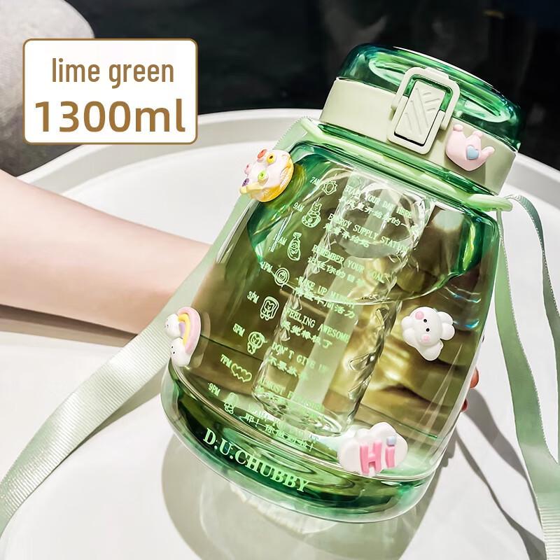 Lainuo Big Belly Portable Straw Water Bottle