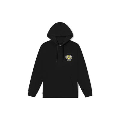 Vans X Mooneyes FW22 Logo Print Drawstring Hoodie Long Sleeve Sweatshirt Unisex Tops Black VN0000BCBLK