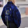 Li Ning 21FW Wu Chuang Wu Yi Fleece Stand Collar Sports Zip Short Sleeve Jacket Women Jackets Blue AFDR808-2