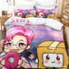 3D Lankybox Bettwäschesets Bettbezug-Set mit Kissenbezug Einzelbett Doppelbett Queen-Size King-Size Bettwäsche
