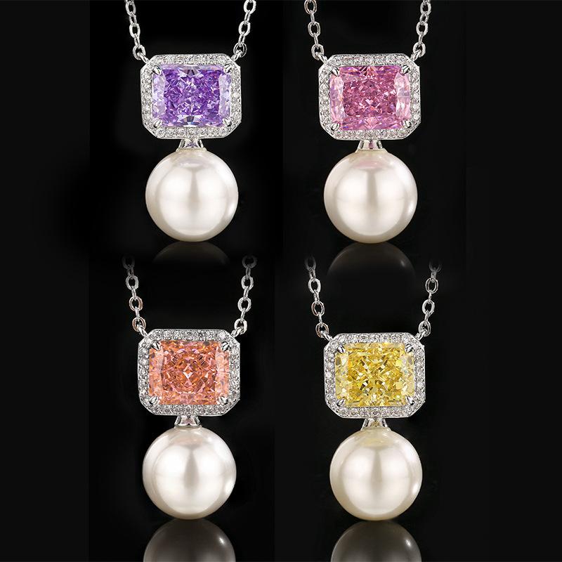 Jewelry Necklaces Pendants High Carbon Diamonds Pearls New Fashion Sense High-end Women's Sweaters Chains Batch Shipment