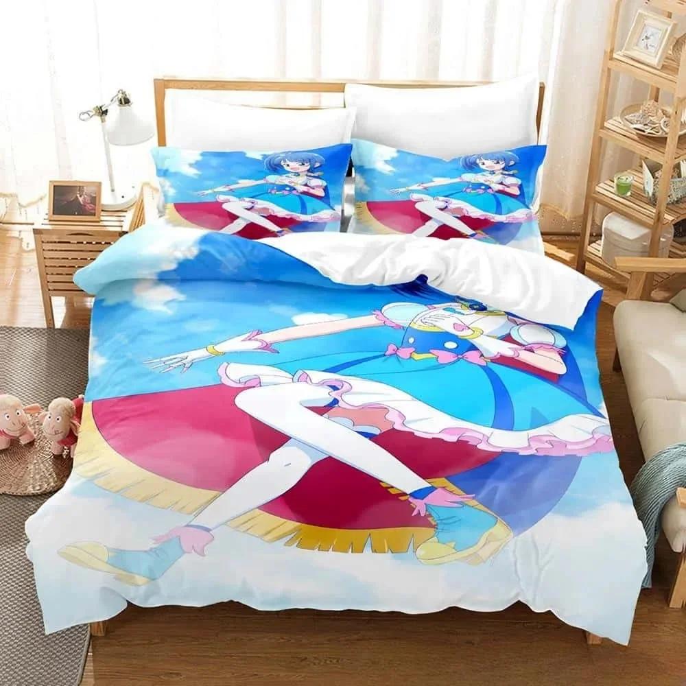 Comforter 3D Anime Kawaii Girls Sora Harewataru Bedding Set Printed With Soft Single Double Queen Super King Size