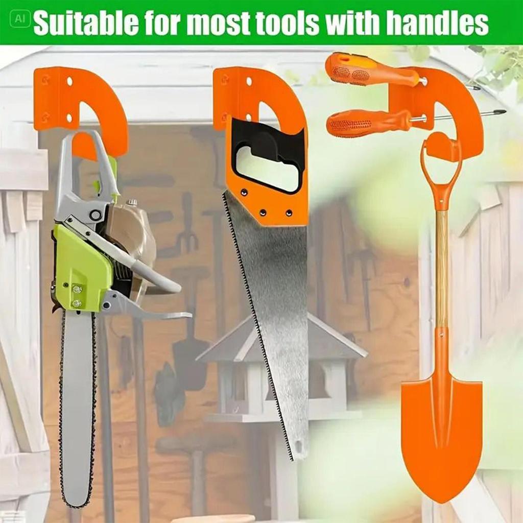 1pc Heavy Duty Wall Mounted Chainsaw Hanger Storage Rack Chainsaw Hooks Rack Heavy Duty Bracket For Garden Workshop