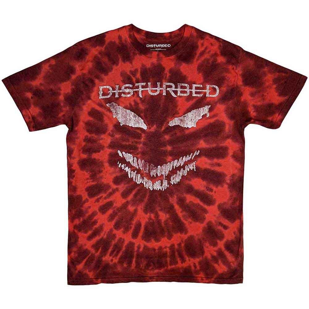 Disturbed Scary Face T-Shirt Red New XL