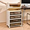 Printer Stand: Multi-Layer Floor Cabinet for Office and Home Use