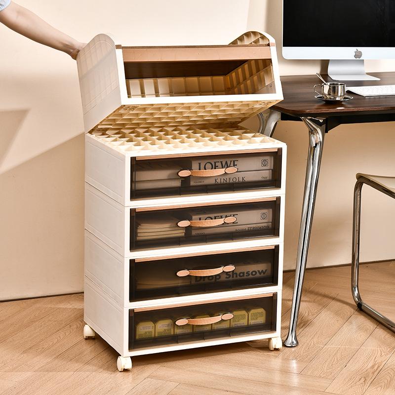 Printer Stand: Multi-Layer Floor Cabinet for Office and Home Use