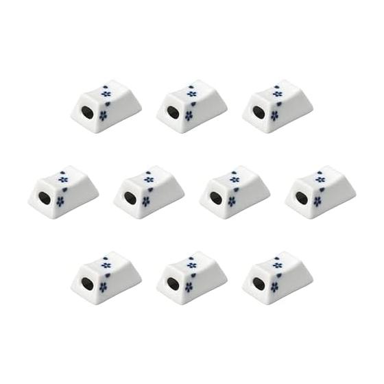 10-Piece Set Small Cherry Blossom (Blue) Box Chopstick Rests by Setomonohonpo