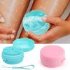 Hanging Rope Silicone Bathing Brush Massage Body Scrub Soap Box Shower Head Scrubber  Household