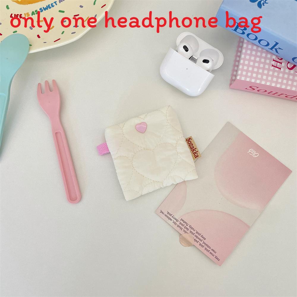 Student Earphone Case With Polyester Material Portable Organizer For Girls