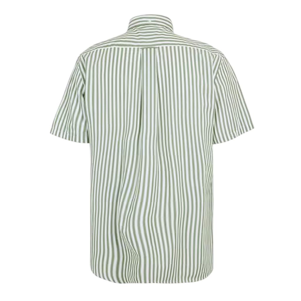 Gant Mens Striped Poplin Short-Sleeved Shirt