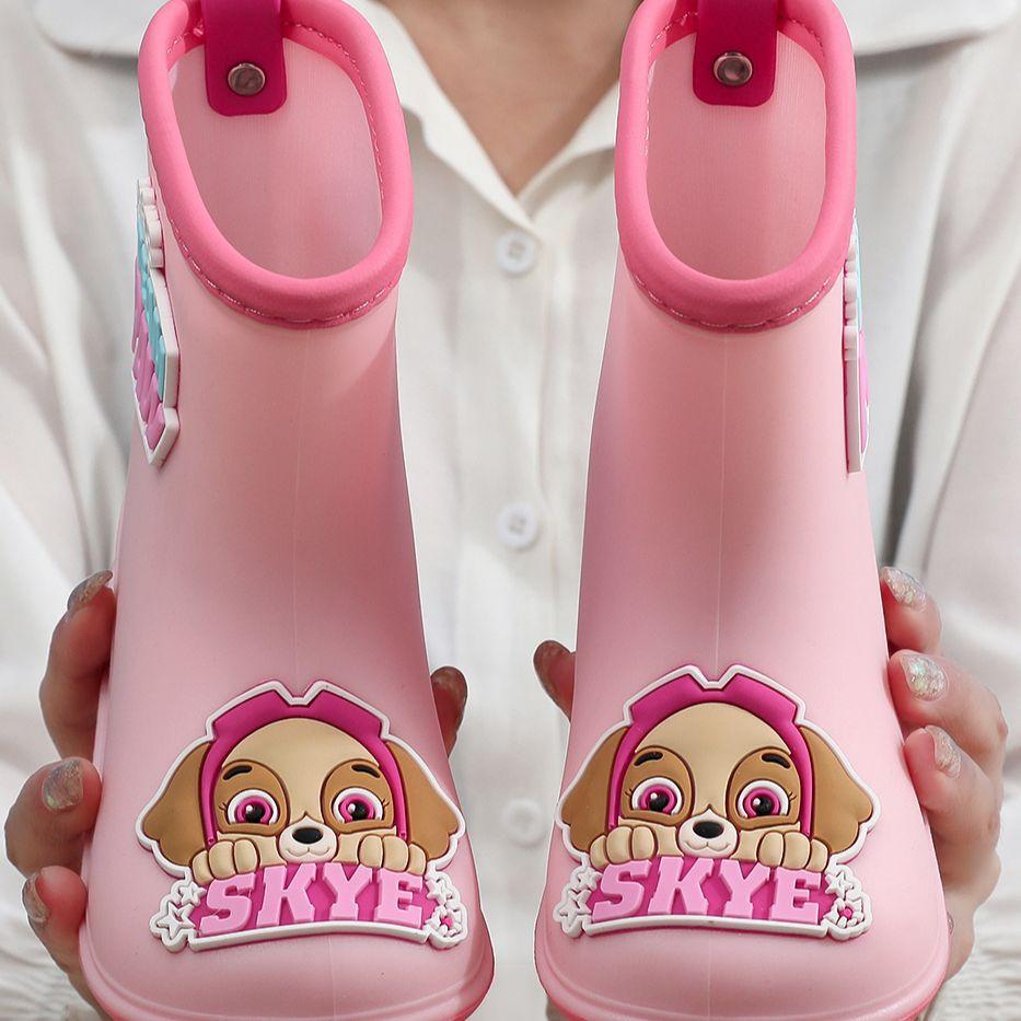 

Paw Patrol Children s Rain Boots PVC Boys and girls outdoor non-slip cute cartoon baby rain boots kindergarten water shoes 160The inner length of th розовый