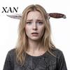 Zombie Headpiece Fake Knife Through Head Headband for Adult, PU Foam Horror Prop Headwear Prop, Funny Halloween Costume Accessory Party Cosplay