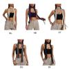 Women Skinny Scarf Thin Choker Belt Blingbling Long Tie Scarf Bag Handle Wrap