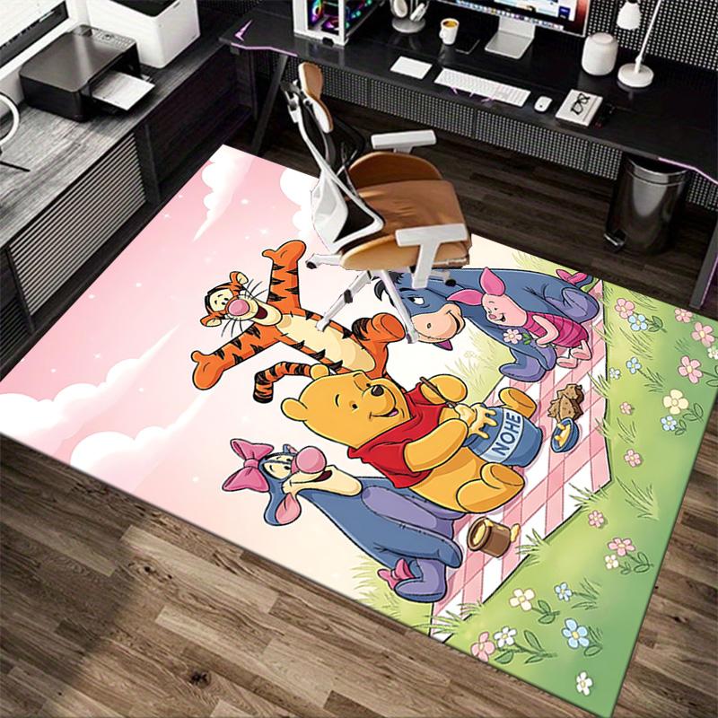 Winnie Pooh Friends Carpet For Playroom Bedroom Living Room Sofa Home Decorkids Game Area Rug Nonslip Floor Mat