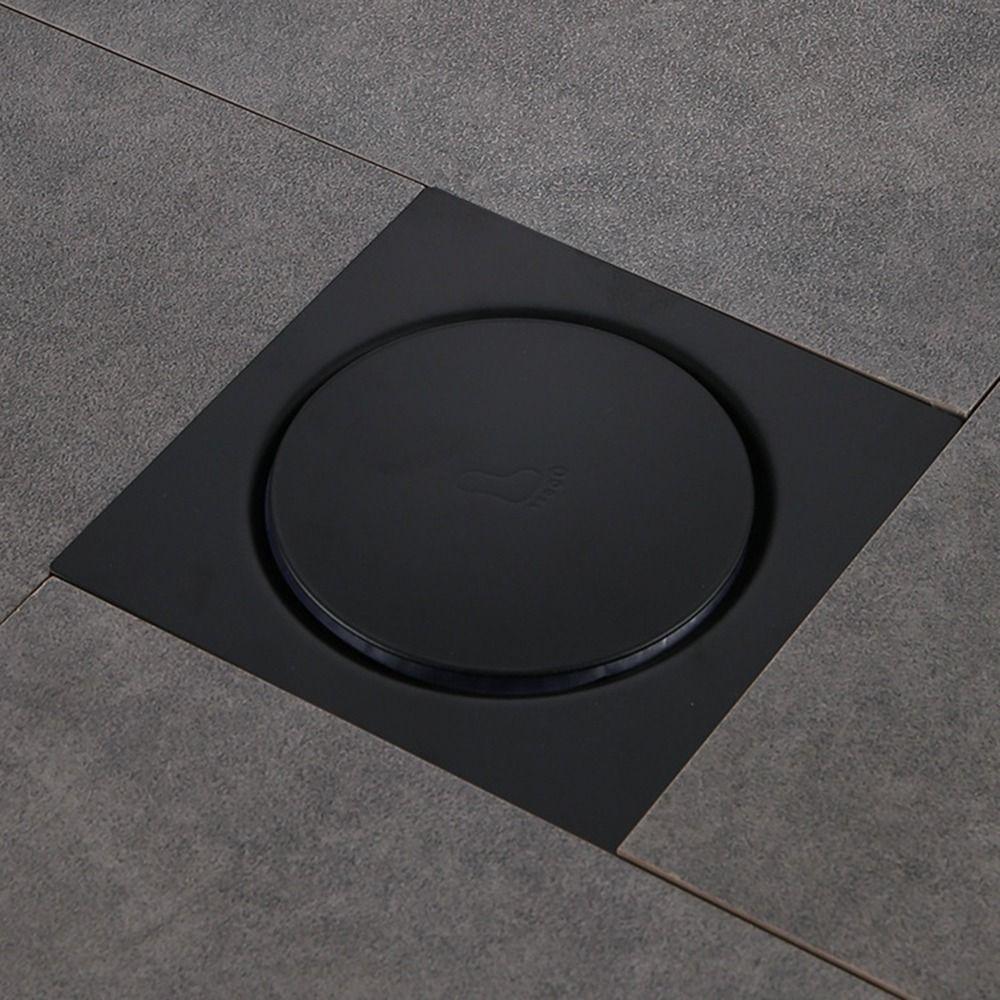 Press Type Square Shower Drain Removable Pop-up Drain Filter Durable Bathroom Drain Plug Toilets