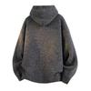 Men's New Hooded Men's Solid Color Knitted Sweater Long Sleeve Thickened Warm Bottom Knitted Thread