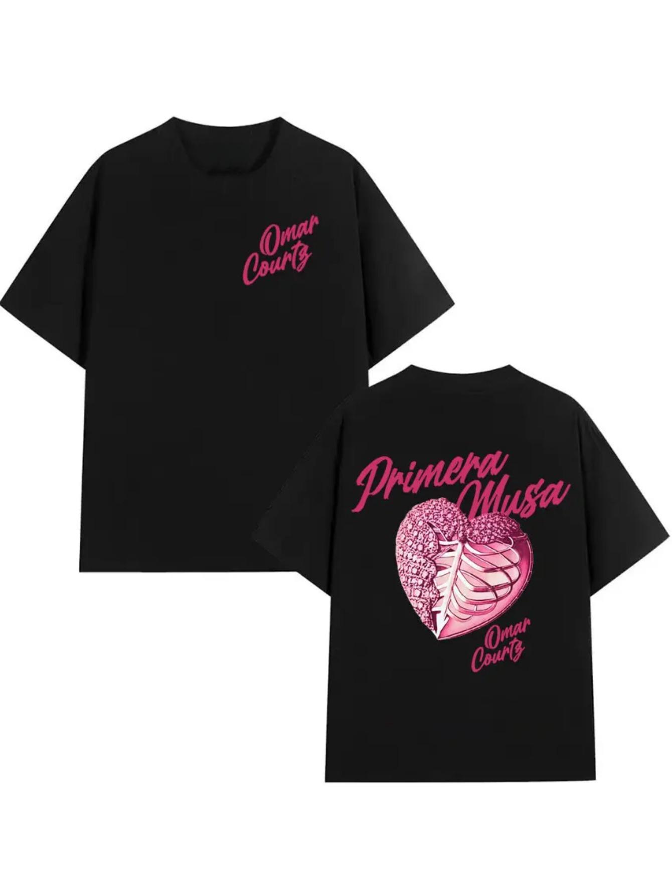 Men s Rapper Omar Courtz First Muse 2025 T-Shirt- Streetwear Tee with Print XS